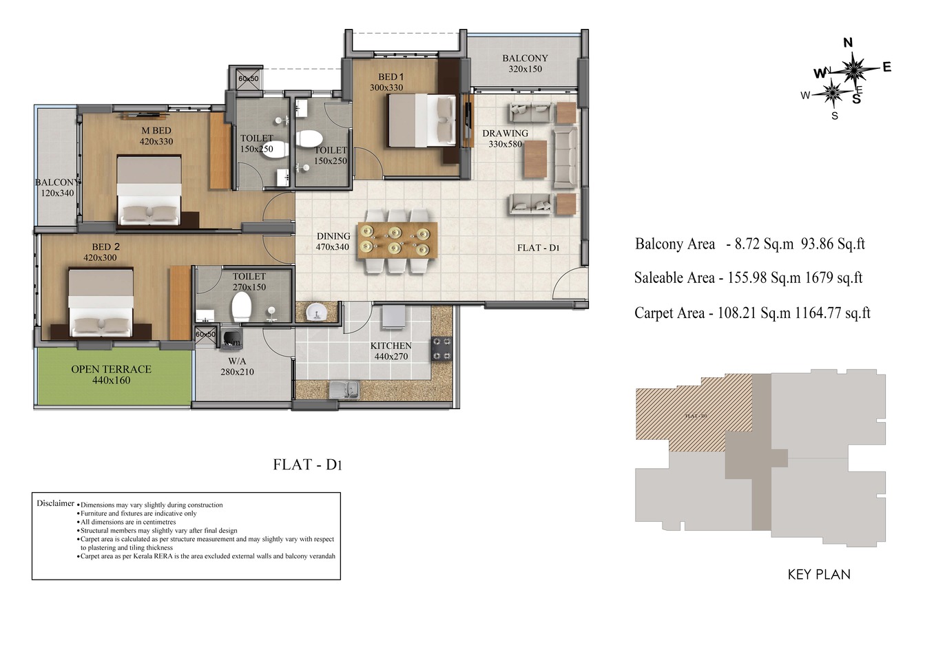 Kalyan Infinity 3BHK Floor Plan