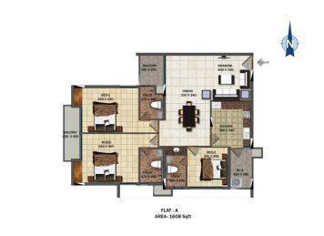 Kalyan Nexus 3 Bedroom floor plan Kalyan Nexus 3 Bedroom floor plan