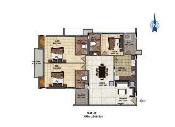 Kalyan Nexus 3 Bedroom floor plan Kalyan Nexus 3 Bedroom floor plan