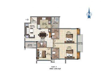 Kalyan Nexus 3 Bedroom floor plan Kalyan Nexus 3 Bedroom floor plan