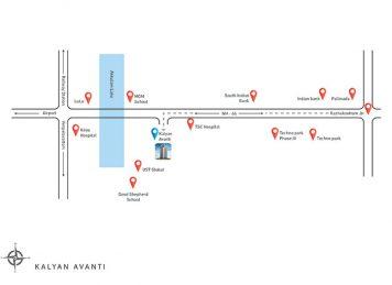 Location Map of Kalyan Avanti Trivandrum Location Map of Kalyan Avanti Trivandrum