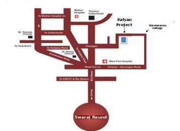 Kalyan Nexus Thrissur Location map Kalyan Nexus Thrissur Location map