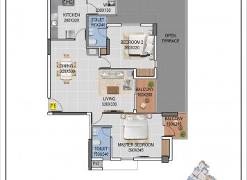 kalyan Legacy 2 BHK Floor Plan