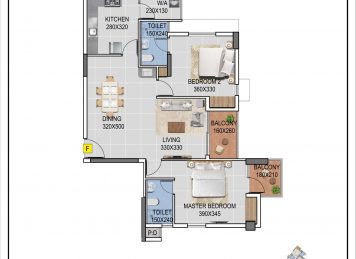 Kalyan Legacy 3 Bedroom floor plan