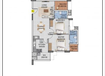 Kalyan Horizon 2BHK Floor Plan